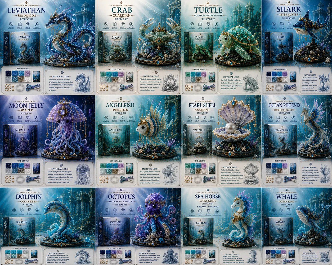 Last Day 50% OFF - ๐ Mythical Ocean DIY Bead Kit