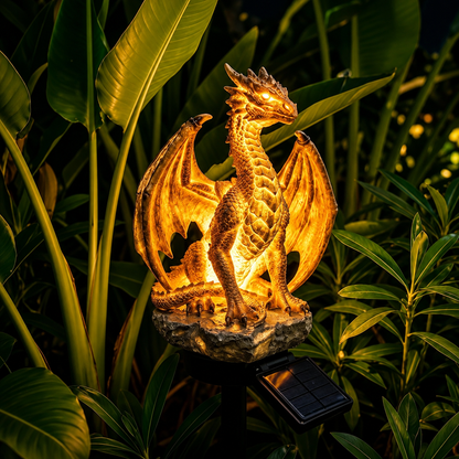 EmberDragon | Decoratieve Solar Drakenlamp voor Tuin & Terras