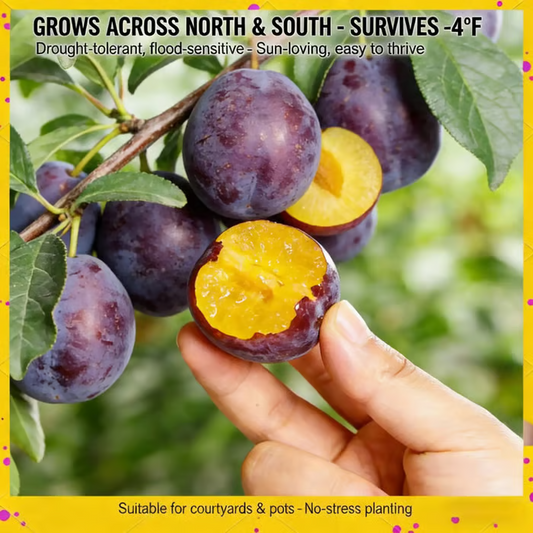 ⏰VIP Shipping Today Only⏰🍑 Heirloom Non-GMO Grafted Plum Tree Seeds