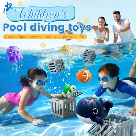 Children’s Diving Toy Set – Underwater Pool Toys with Storage Box