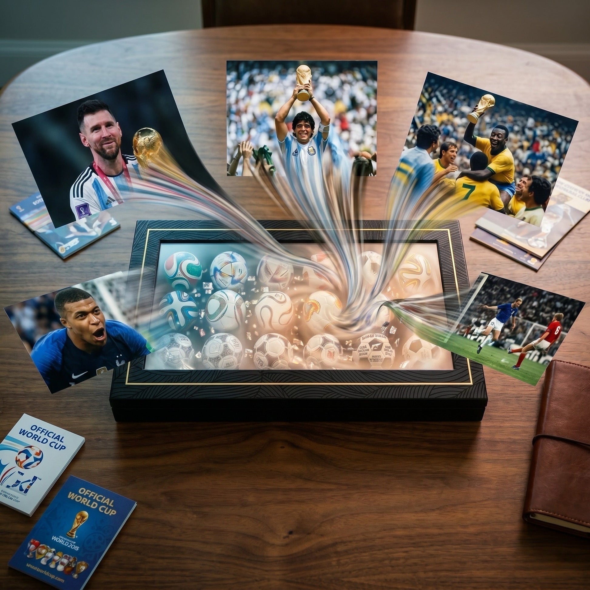 🏆Flash Sale 5K+ SOLD!⚽15 Pcs Classic Football Collectible Gift Sets from 1970 to 2026 World Football Cup
