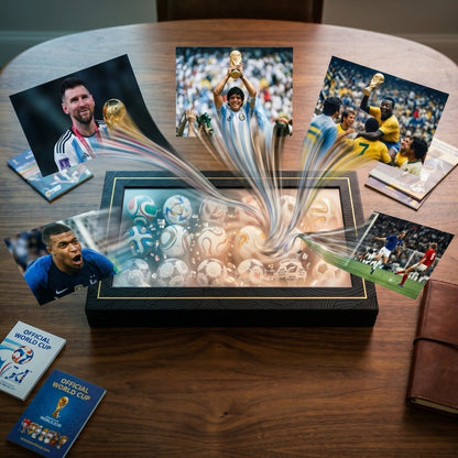 🏆Flash Sale 5K+ SOLD!⚽15 Pcs Classic Football Collectible Gift Sets from 1970 to 2026 World Football Cup