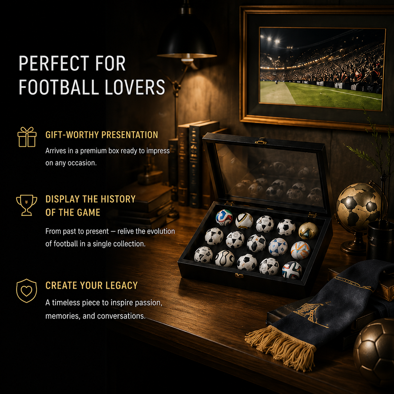 🏆Flash Sale 5K+ SOLD!⚽15 Pcs Classic Football Collectible Gift Sets from 1970 to 2026 World Football Cup