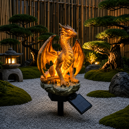 EmberDragon | Decoratieve Solar Drakenlamp voor Tuin & Terras