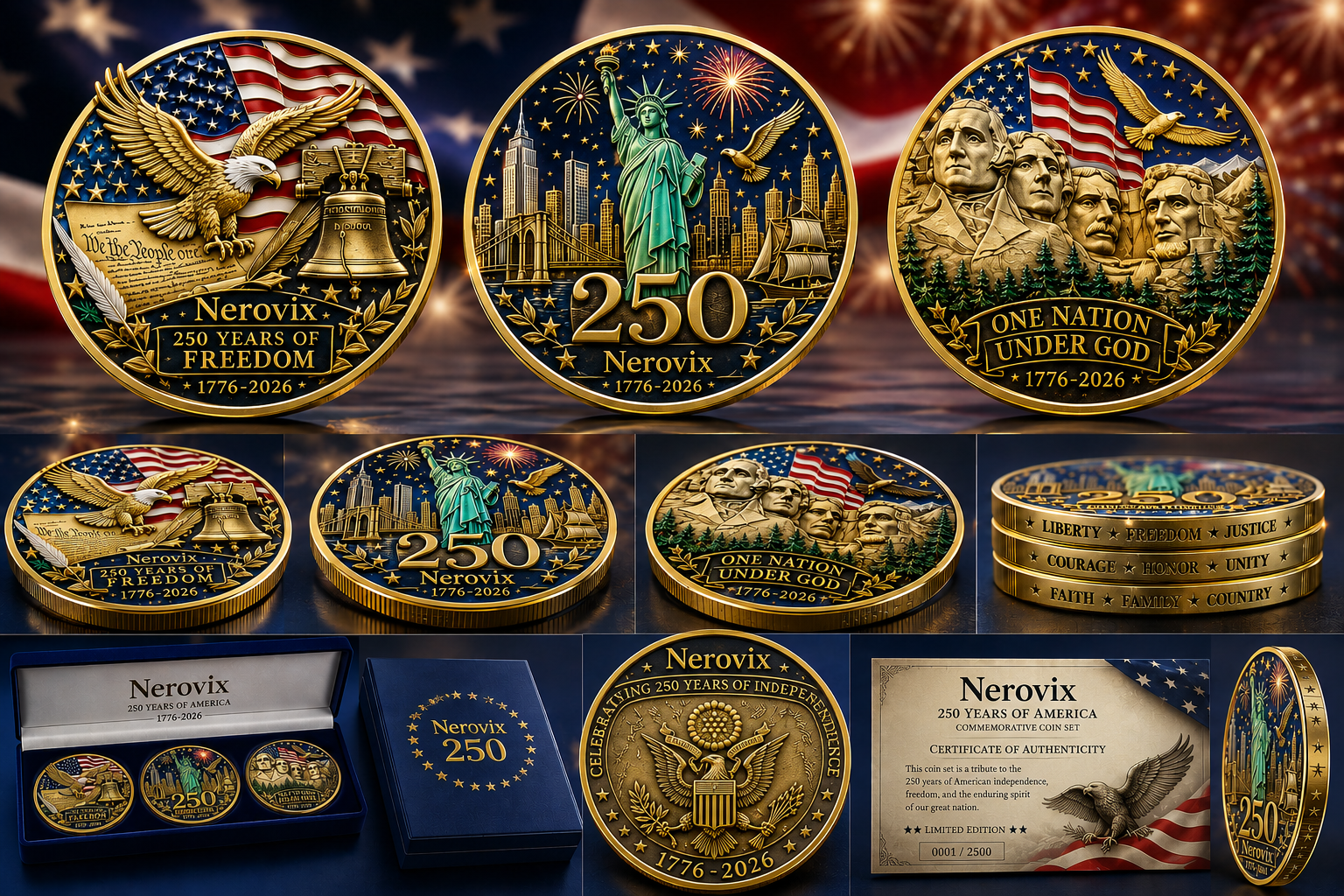 🔥Last Day 50% OFF🔥250 Years of Freedom Veteran Tribute Coin