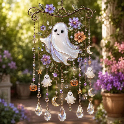 🎃Capteur solaire et carillon éolien d'Halloween