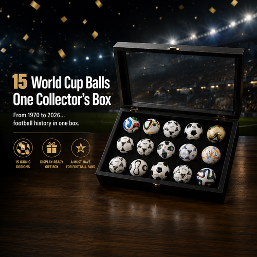 🏆Flash Sale 5K+ SOLD!⚽15 Pcs Classic Football Collectible Gift Sets from 1970 to 2026 World Football Cup