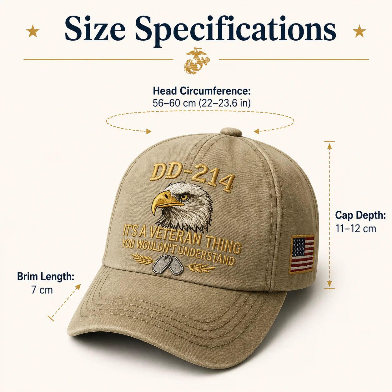 🎖️DD-214 Veteran 3D Embroidered Cap - “IT'S A VETERAN THING YOU WOULDN'T UNDERSTAND”