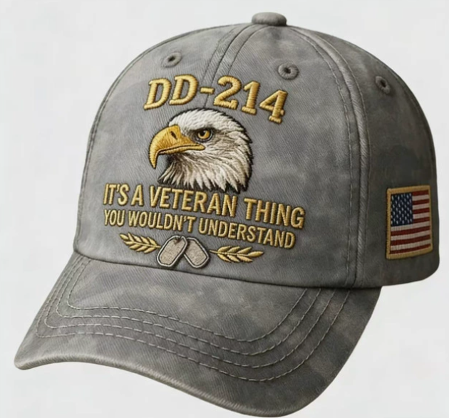 🎖️DD-214 Veteran 3D Embroidered Cap - “IT'S A VETERAN THING YOU WOULDN'T UNDERSTAND”