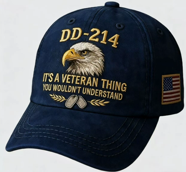 🎖️DD-214 Veteran 3D Embroidered Cap - “IT'S A VETERAN THING YOU WOULDN'T UNDERSTAND”
