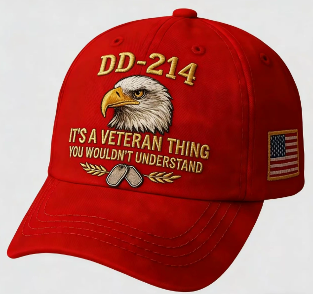 🎖️DD-214 Veteran 3D Embroidered Cap - “IT'S A VETERAN THING YOU WOULDN'T UNDERSTAND”