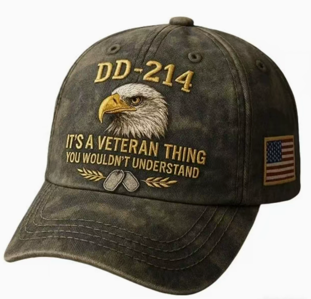 🎖️DD-214 Veteran 3D Embroidered Cap - “IT'S A VETERAN THING YOU WOULDN'T UNDERSTAND”