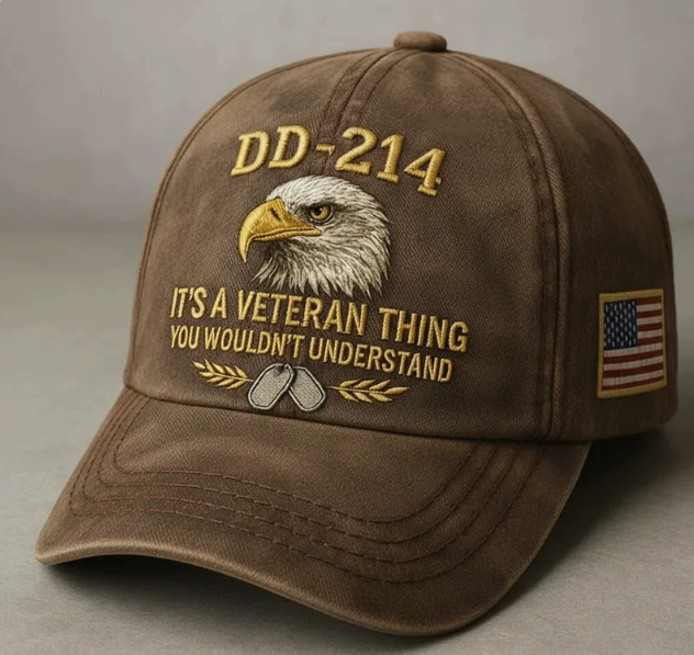 🎖️DD-214 Veteran 3D Embroidered Cap - “IT'S A VETERAN THING YOU WOULDN'T UNDERSTAND”