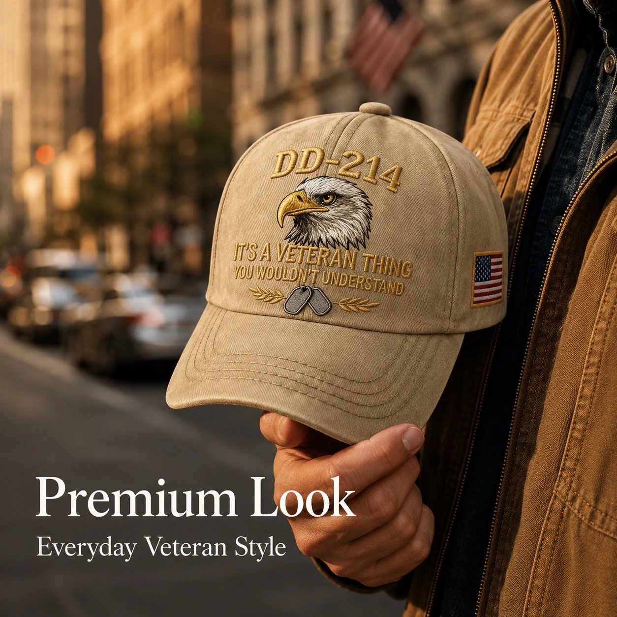🎖️DD-214 Veteran 3D Embroidered Cap - “IT'S A VETERAN THING YOU WOULDN'T UNDERSTAND”
