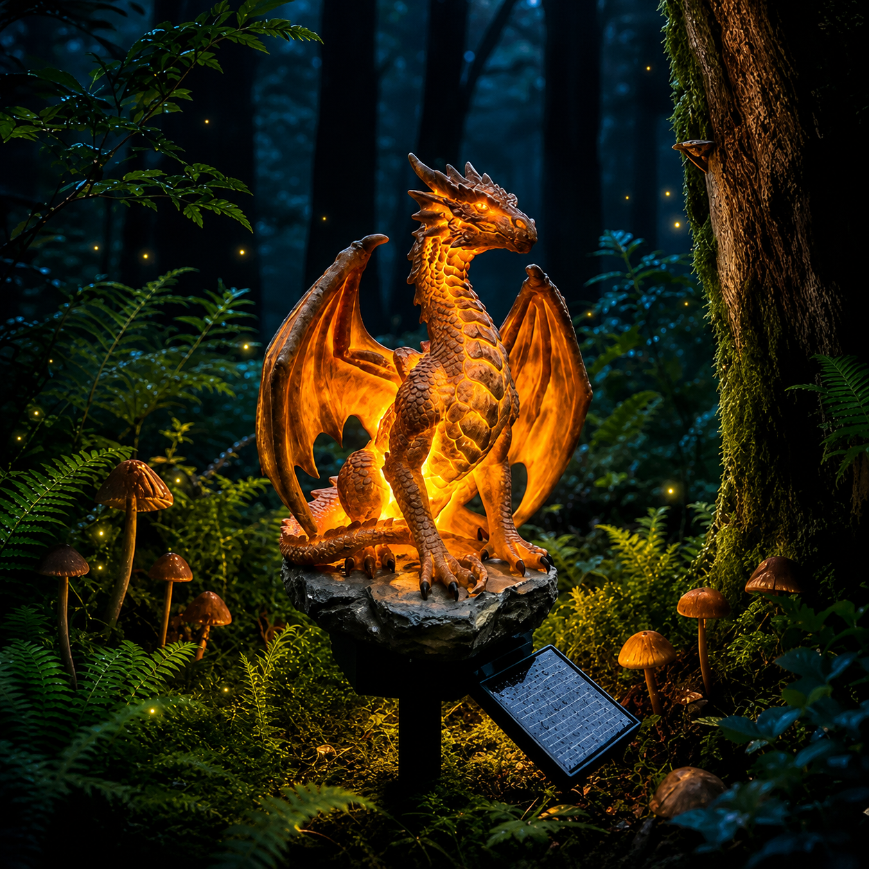 EmberDragon | Decoratieve Solar Drakenlamp voor Tuin & Terras