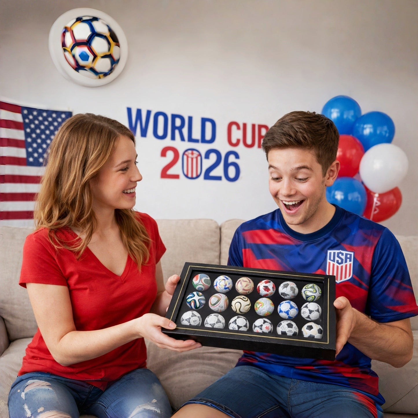🏆Flash Sale 5K+ SOLD!⚽15 Pcs Classic Football Collectible Gift Sets from 1970 to 2026 World Football Cup
