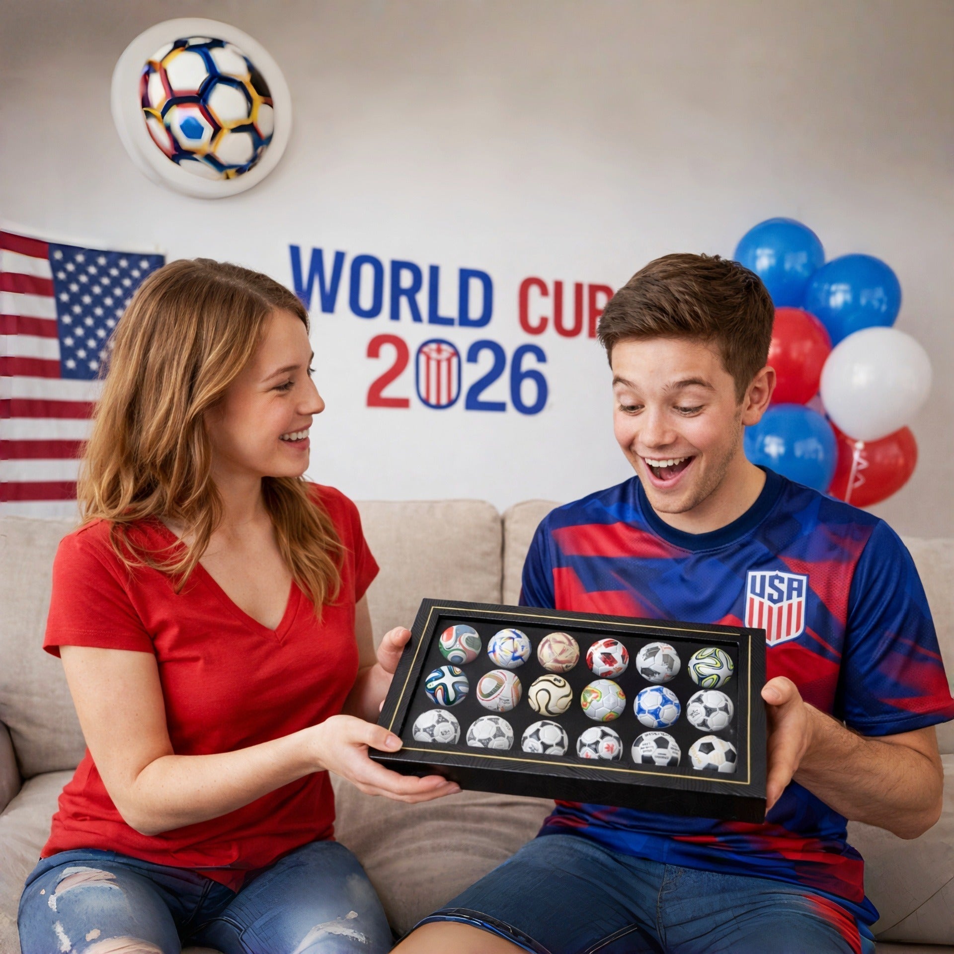 🏆Flash Sale 5K+ SOLD!⚽15 Pcs Classic Football Collectible Gift Sets from 1970 to 2026 World Football Cup