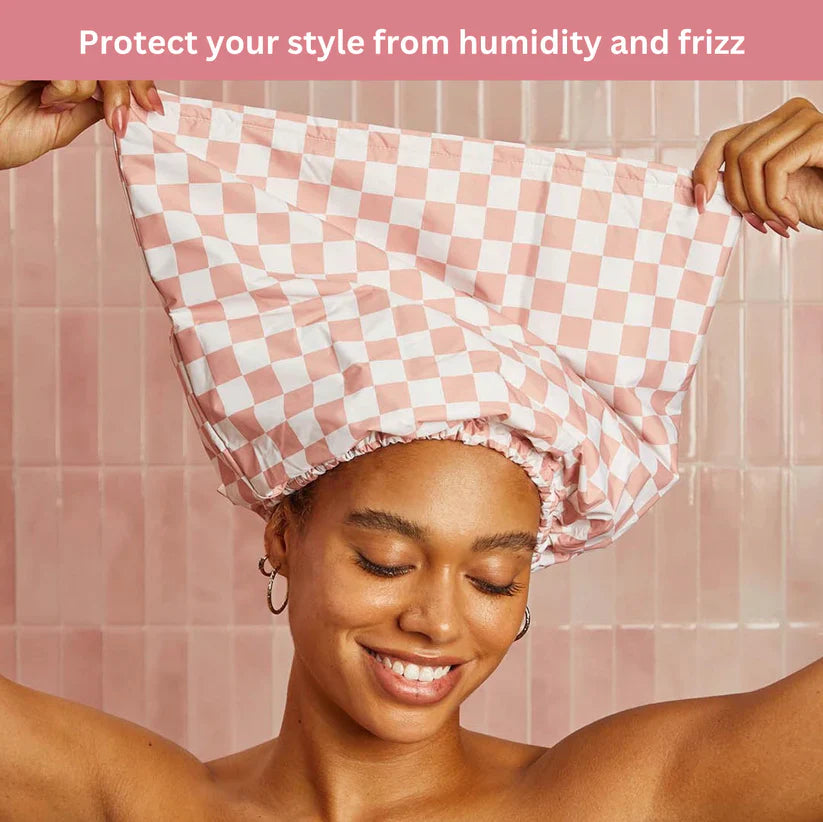 Luxury Satin-Lined Flexi Shower Cap!