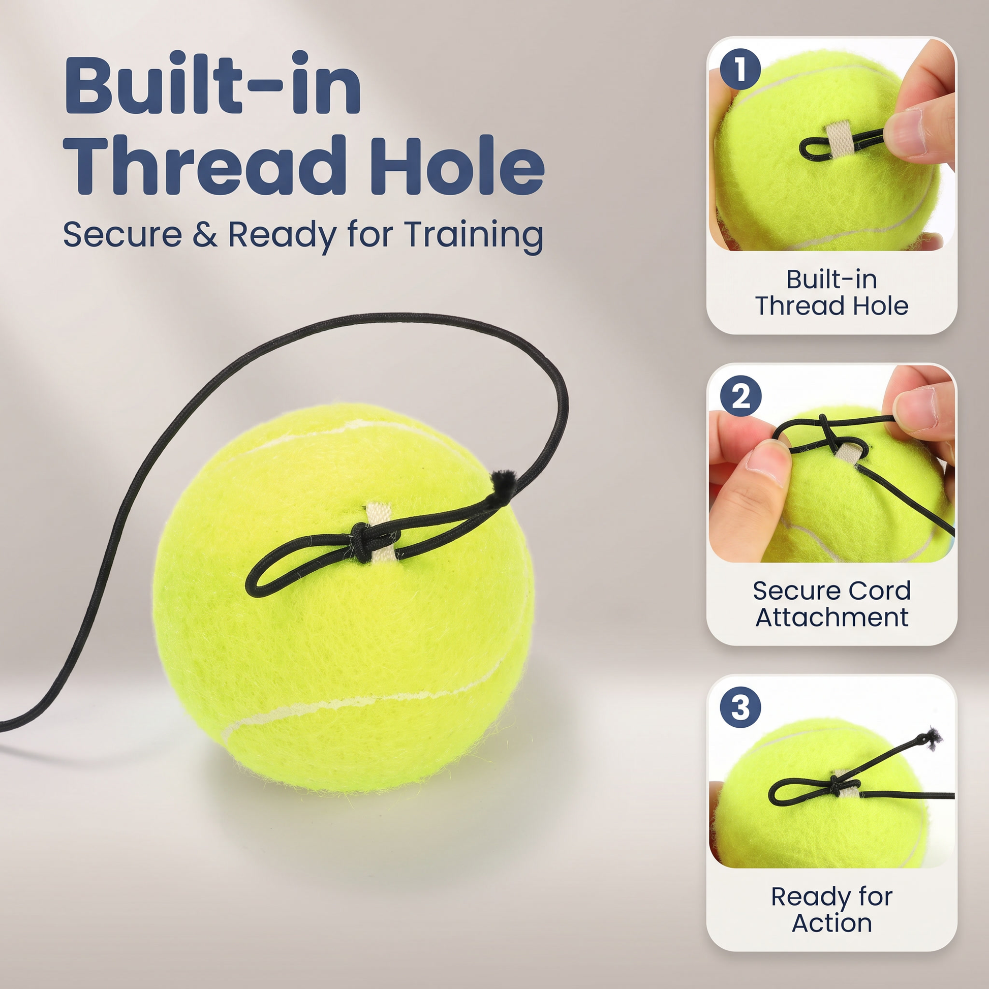 Tennis Trainer with Rebound Ball