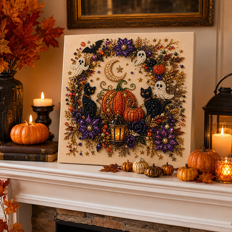 Halloween Ghost Pearl Art DIY Kit