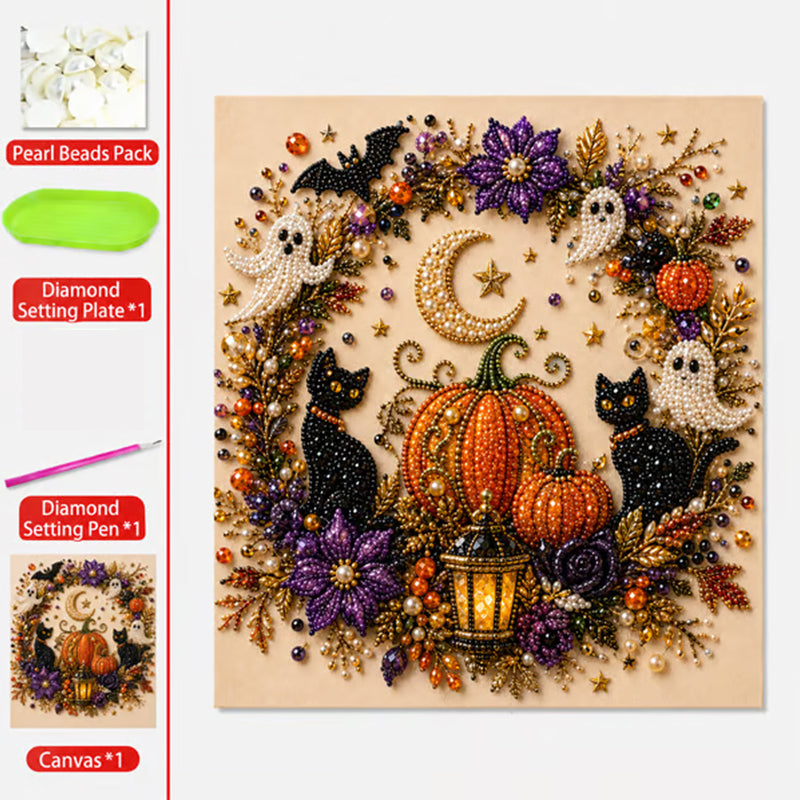 Halloween Ghost Pearl Art DIY Kit