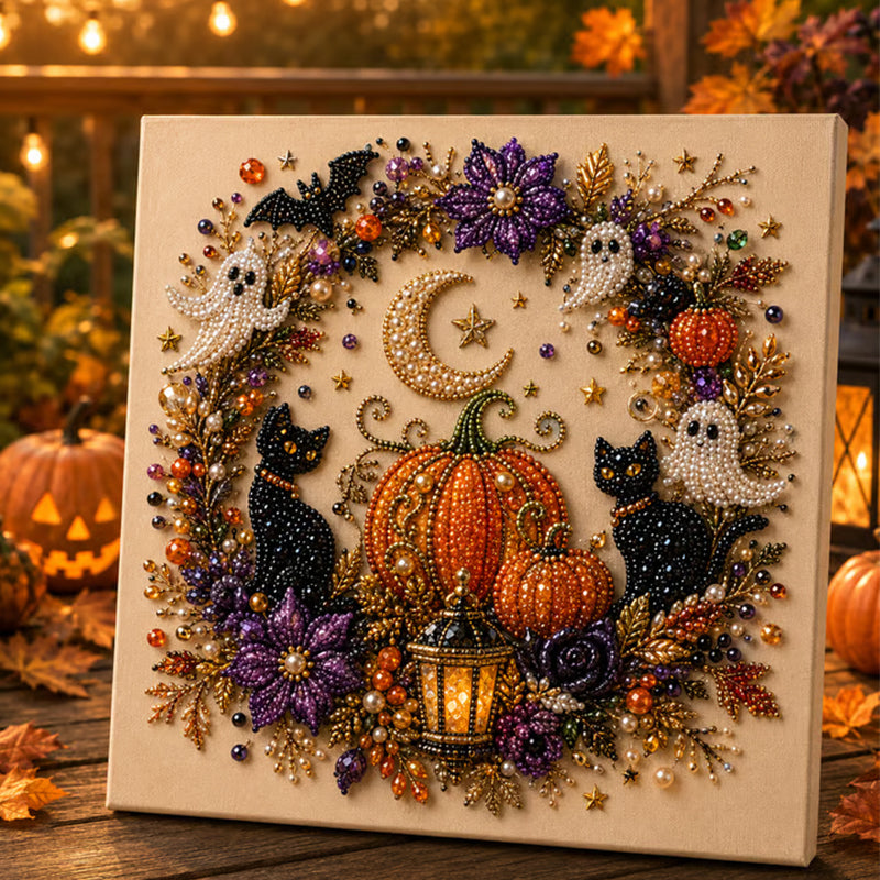 Halloween Ghost Pearl Art DIY Kit